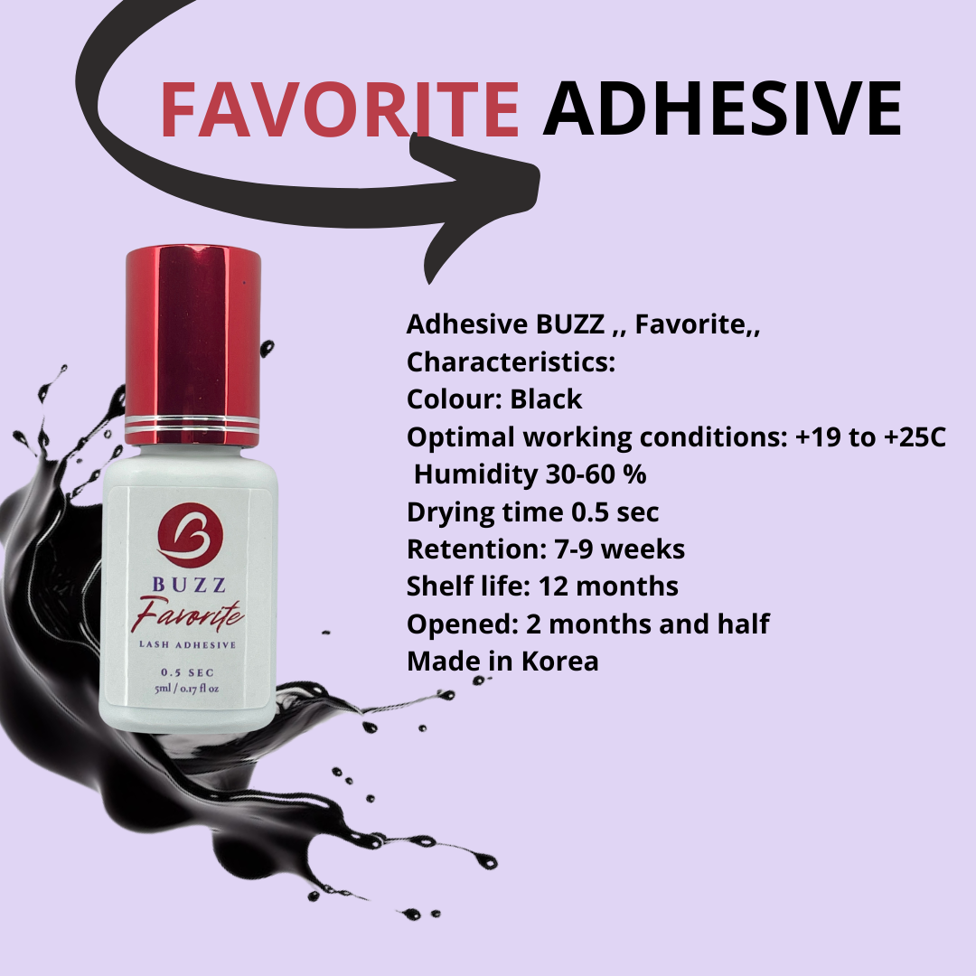 BUZZ ADHESIVE ,,FAVORITE,, 0.5sec - 5ml