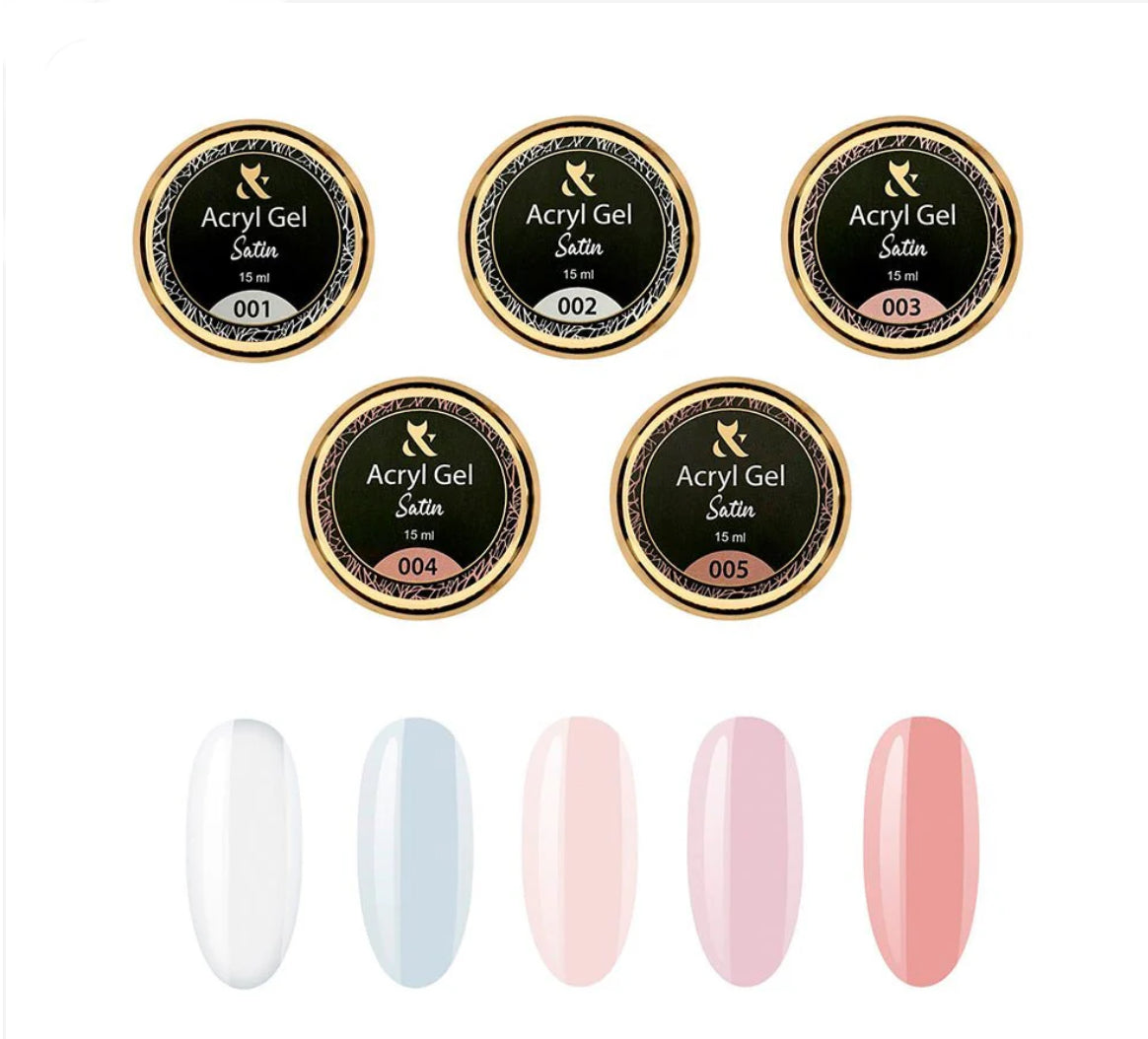 F.O.X Acryl Gel Satin 002 (White) 30ml