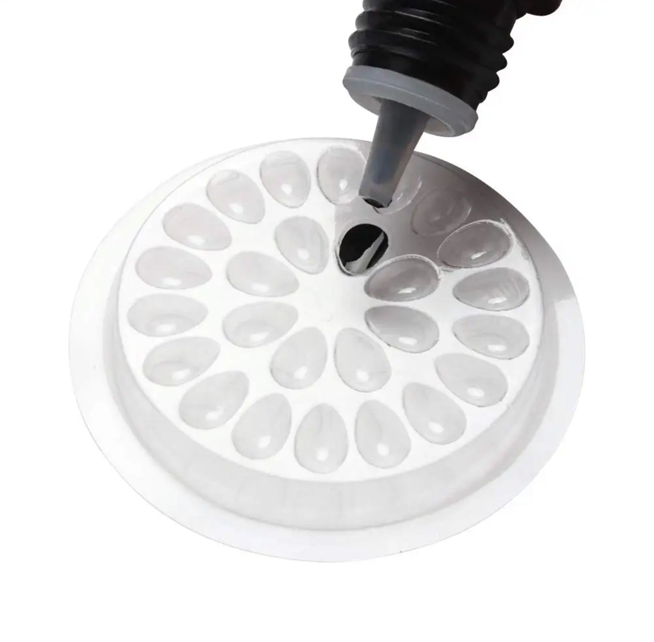 EXCEFORCE EYELASH GLUE HOLDER , MULTIPLE COLOR 20 pcs