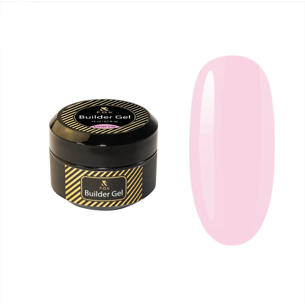 F.O.X Builder Gel Cover Lily 30ml ( MEDIUM-CONSISTENCY BUILDER GEL FOR NAIL SCULPTING)