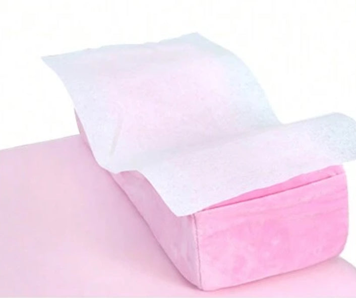 50 Pieces Disposable Pillow Towels Made of Non-Woven Fabric for Eyelash Extensions, Beauty Spa Salon, PMU, Nail.