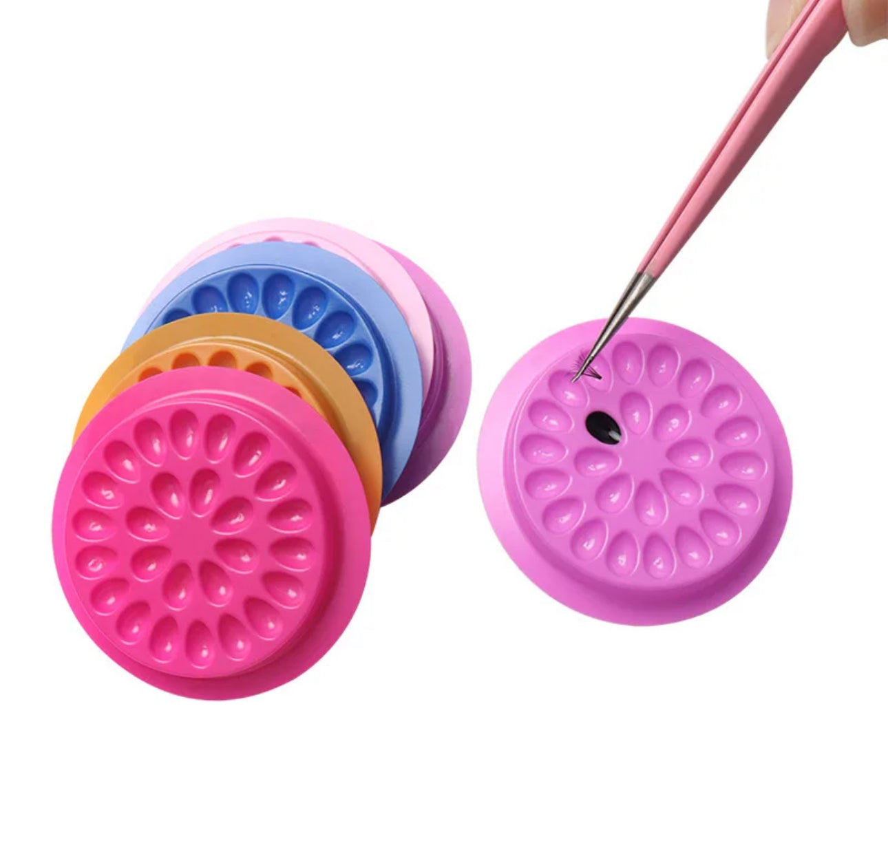 EXCEFORCE EYELASH GLUE HOLDER , MULTIPLE COLOR 20 pcs