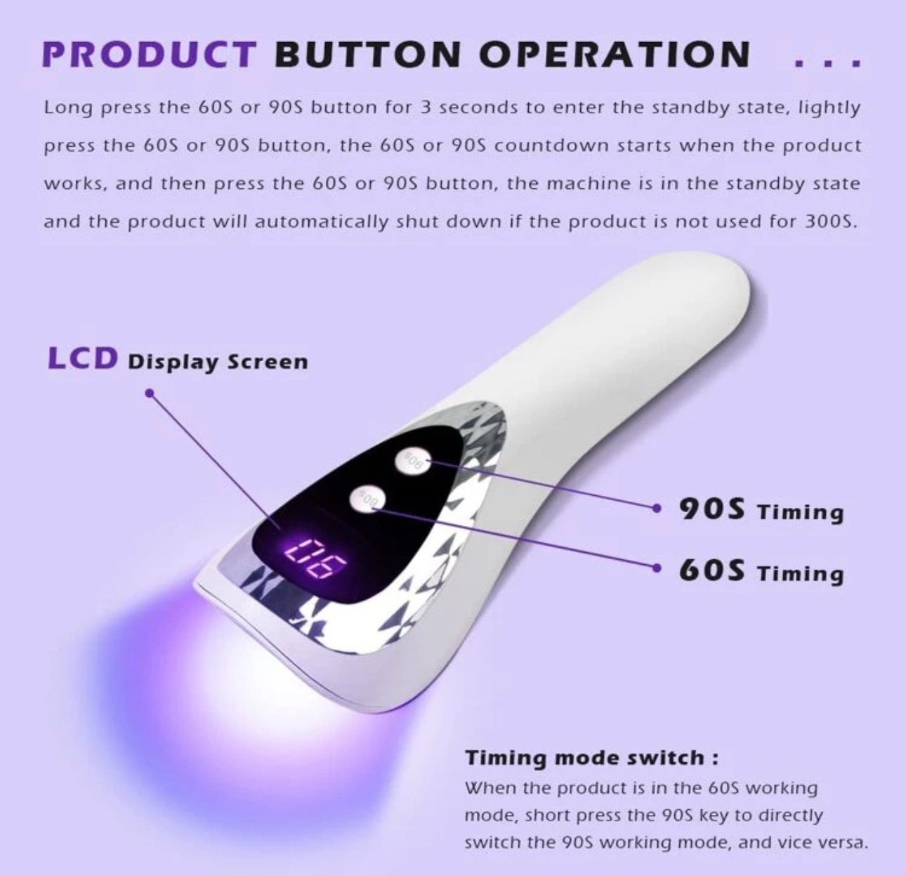 Mini lamp gel uv