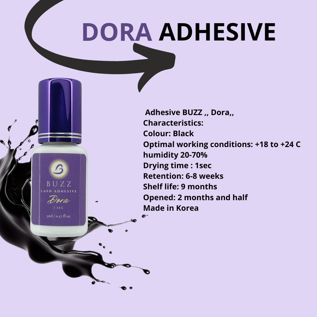 BUZZ ADHESIVE,,DORA,, 1sec - 5ml
